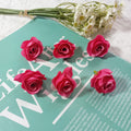 Künstliche kleine Rosenköpfe 4cm, realistisch, DIY Hochzeitsdekoration, Fotografie Requisiten, Geschenkverpackung, langlebig