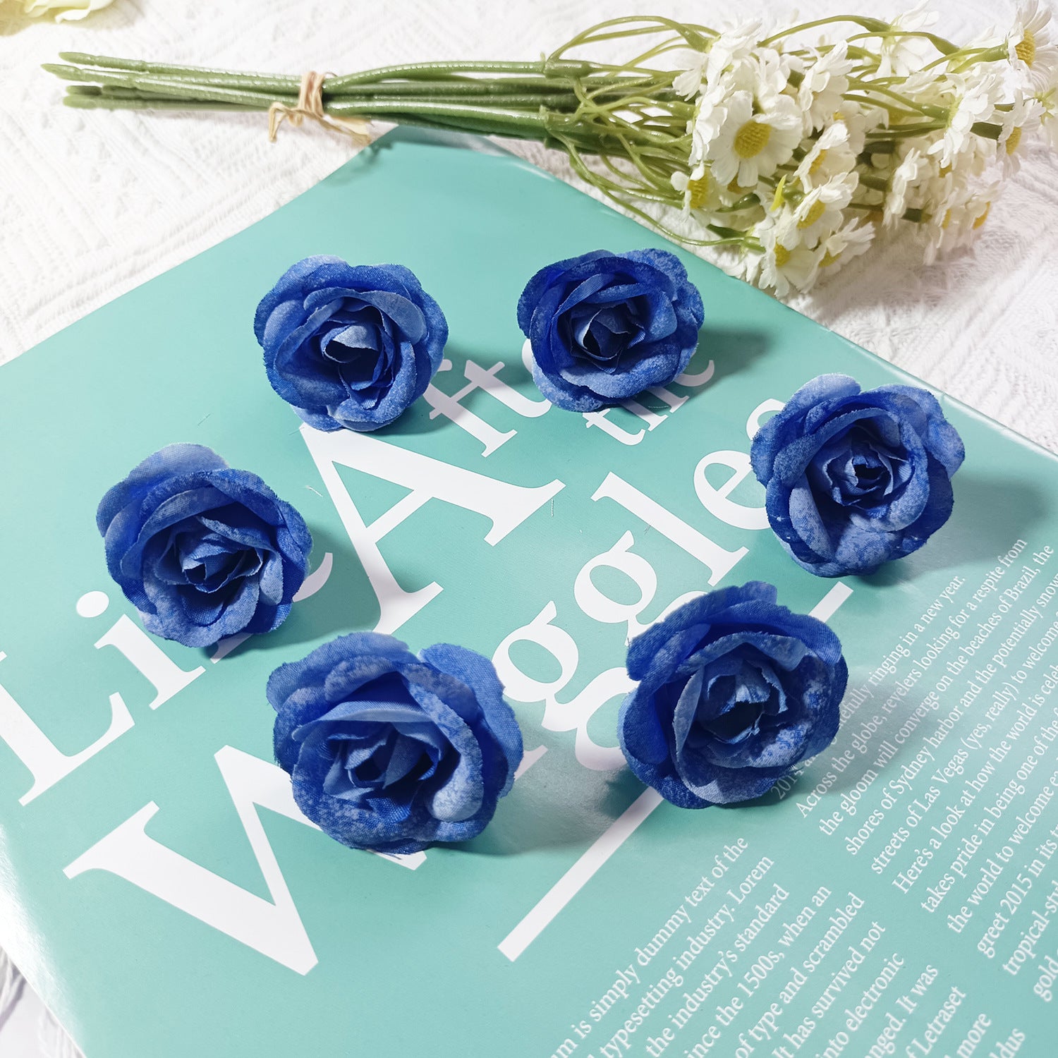 Künstliche kleine Rosenköpfe 4cm, realistisch, DIY Hochzeitsdekoration, Fotografie Requisiten, Geschenkverpackung, langlebig