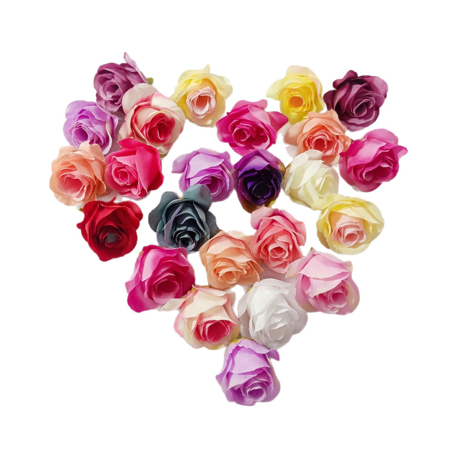 Künstliche kleine Rosenköpfe 4cm, realistisch, DIY Hochzeitsdekoration, Fotografie Requisiten, Geschenkverpackung, langlebig