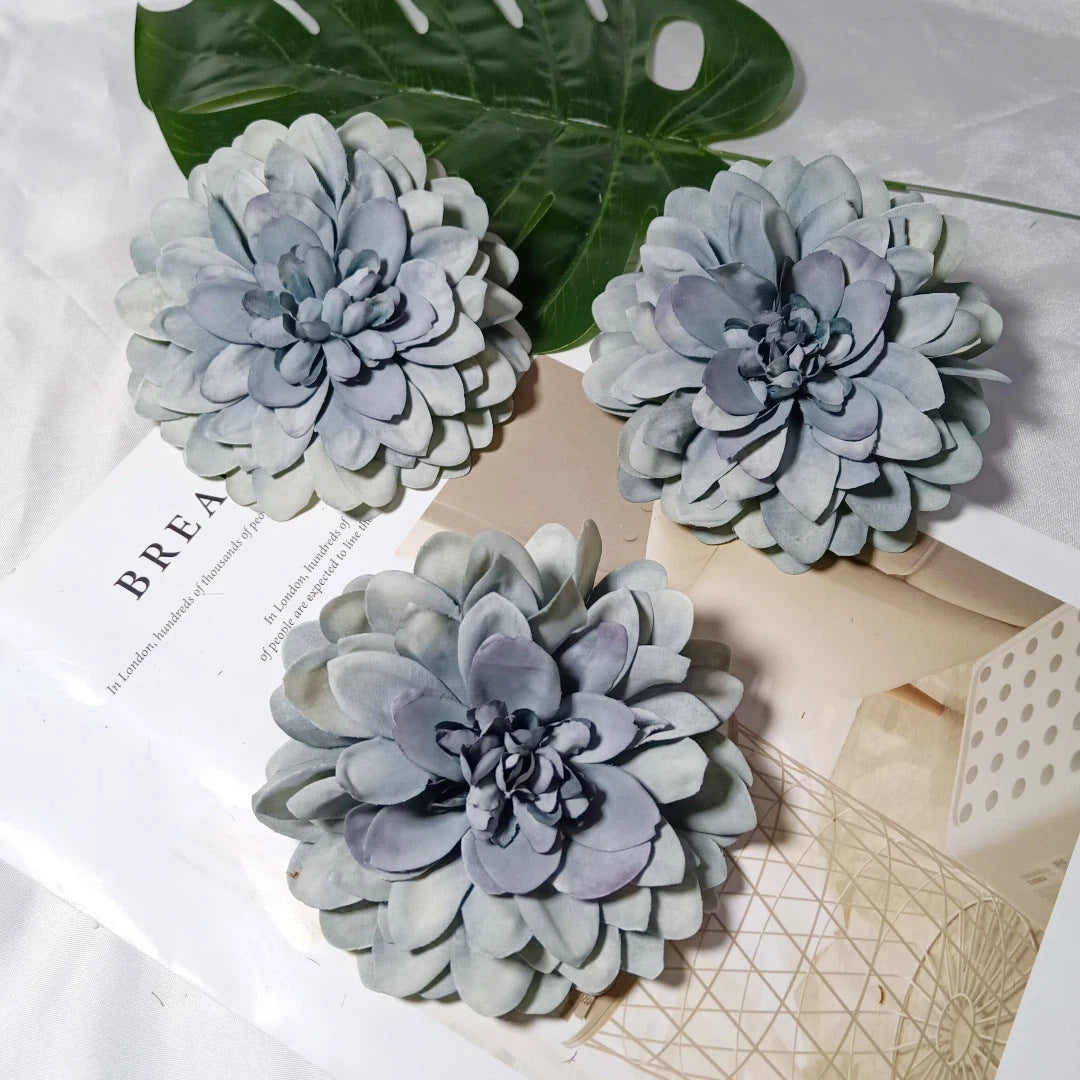 Dahlienkopf 11 cm, Künstliche Dahlien-Blüte in Realistischer Optik, Premium Kunstblume für DIY, Hochzeit, Gestecke, Dekoration
