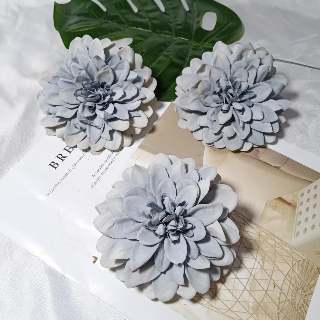 Dahlienkopf 11 cm, Künstliche Dahlien-Blüte in Realistischer Optik, Premium Kunstblume für DIY, Hochzeit, Gestecke, Dekoration