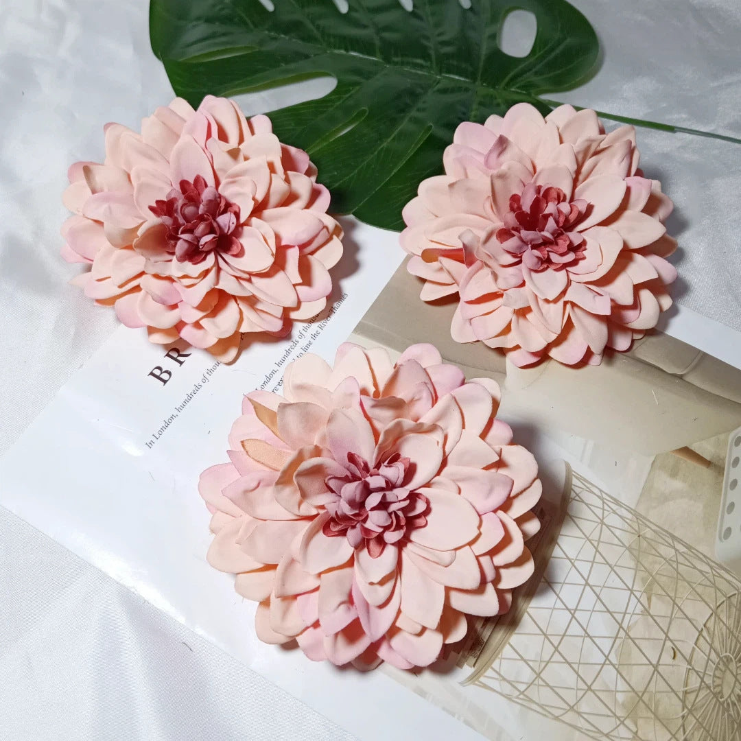 Dahlienkopf 11 cm, Künstliche Dahlien-Blüte in Realistischer Optik, Premium Kunstblume für DIY, Hochzeit, Gestecke, Dekoration