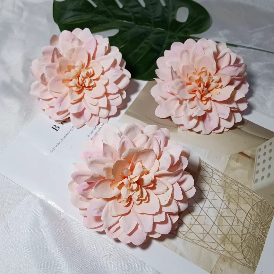 Dahlienkopf 11 cm, Künstliche Dahlien-Blüte in Realistischer Optik, Premium Kunstblume für DIY, Hochzeit, Gestecke, Dekoration