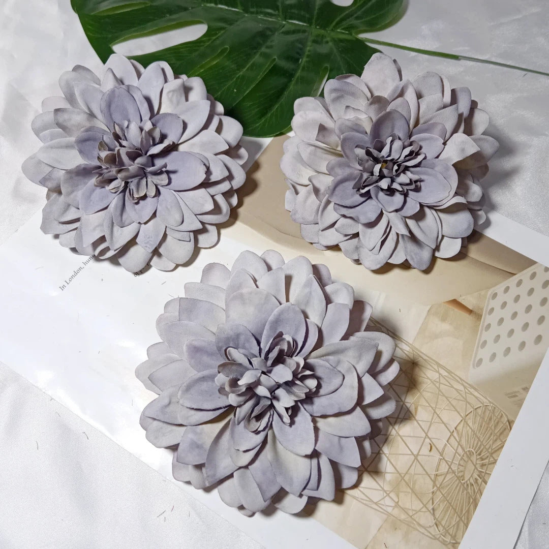 Dahlienkopf 11 cm, Künstliche Dahlien-Blüte in Realistischer Optik, Premium Kunstblume für DIY, Hochzeit, Gestecke, Dekoration