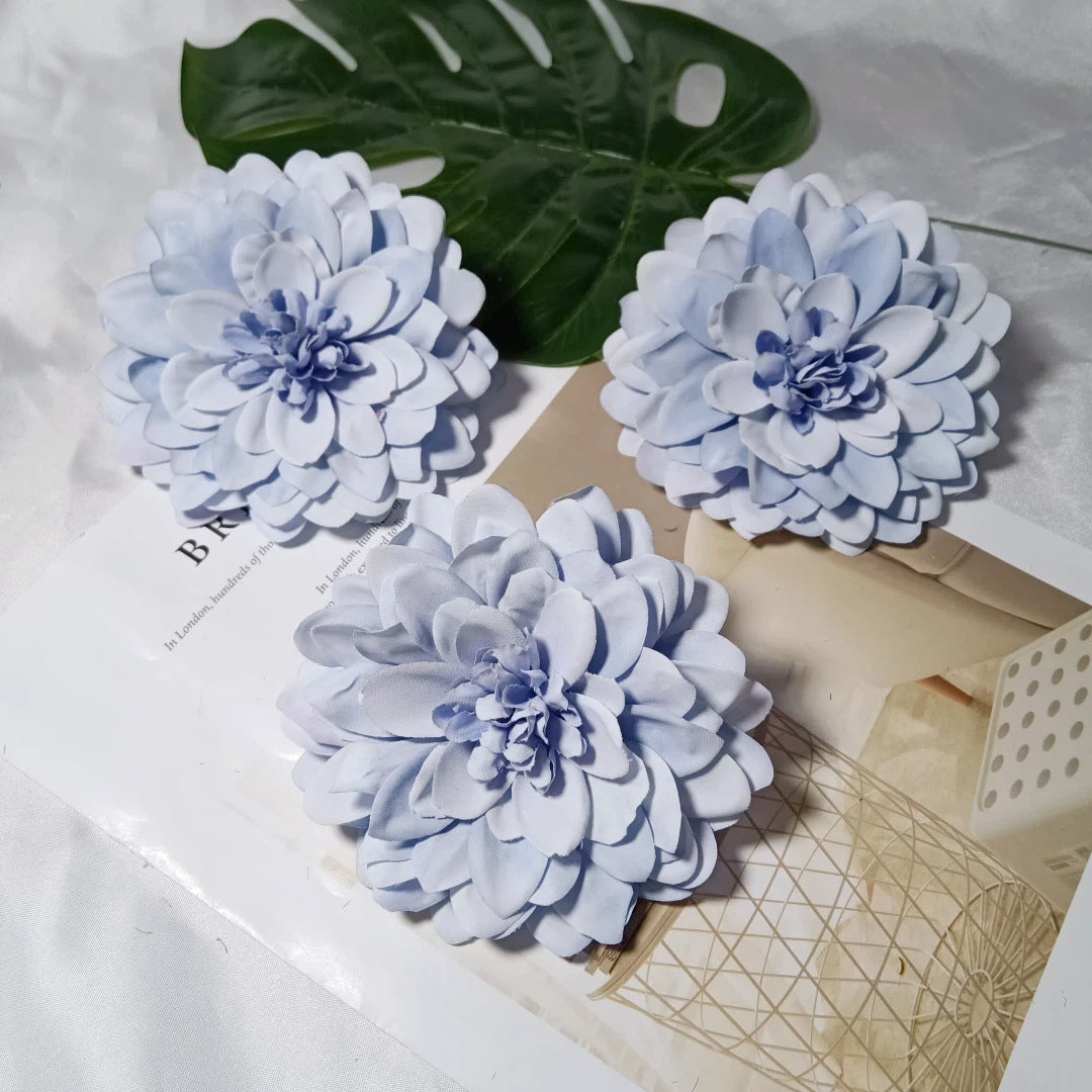 Dahlienkopf 11 cm, Künstliche Dahlien-Blüte in Realistischer Optik, Premium Kunstblume für DIY, Hochzeit, Gestecke, Dekoration
