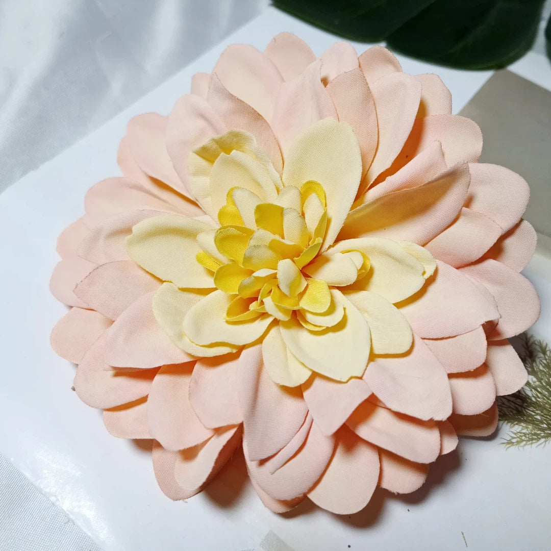 Dahlienkopf 11 cm, Künstliche Dahlien-Blüte in Realistischer Optik, Premium Kunstblume für DIY, Hochzeit, Gestecke, Dekoration