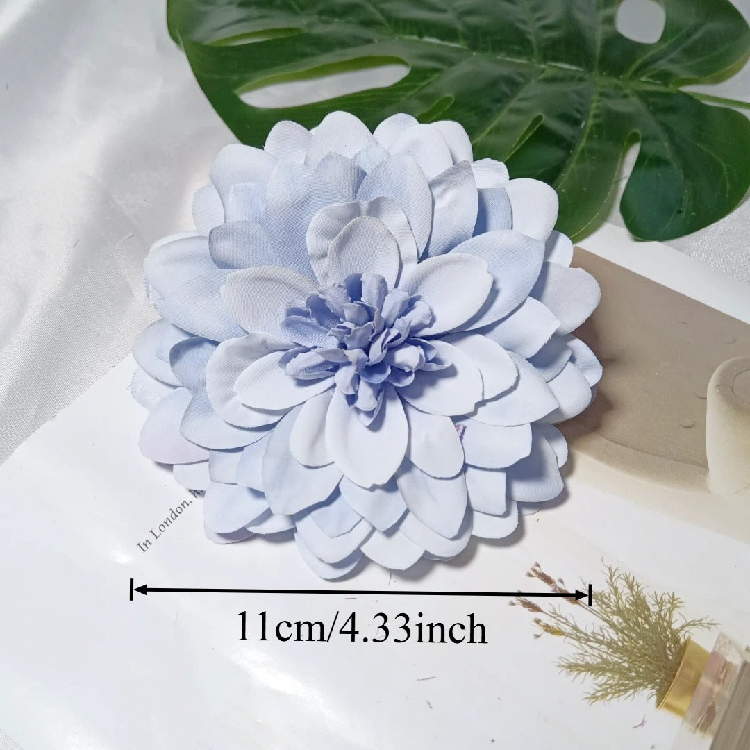 Dahlienkopf 11 cm, Künstliche Dahlien-Blüte in Realistischer Optik, Premium Kunstblume für DIY, Hochzeit, Gestecke, Dekoration