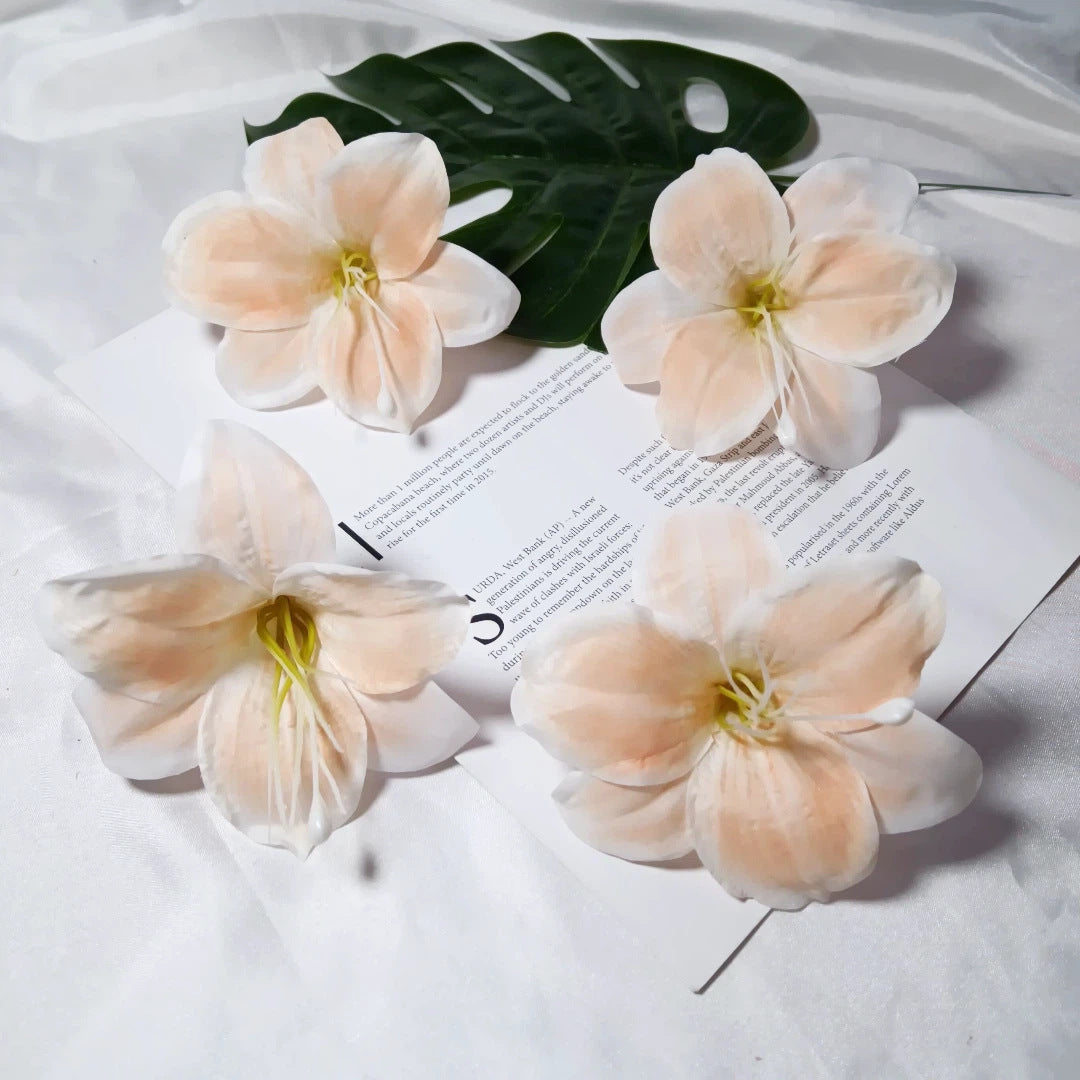 Künstliche Lilienblüten, 10 cm Durchmesser, realistische Optik, ideal für Hochzeiten, DIY Dekorationen, Blumenarrangements, Tischdekoration