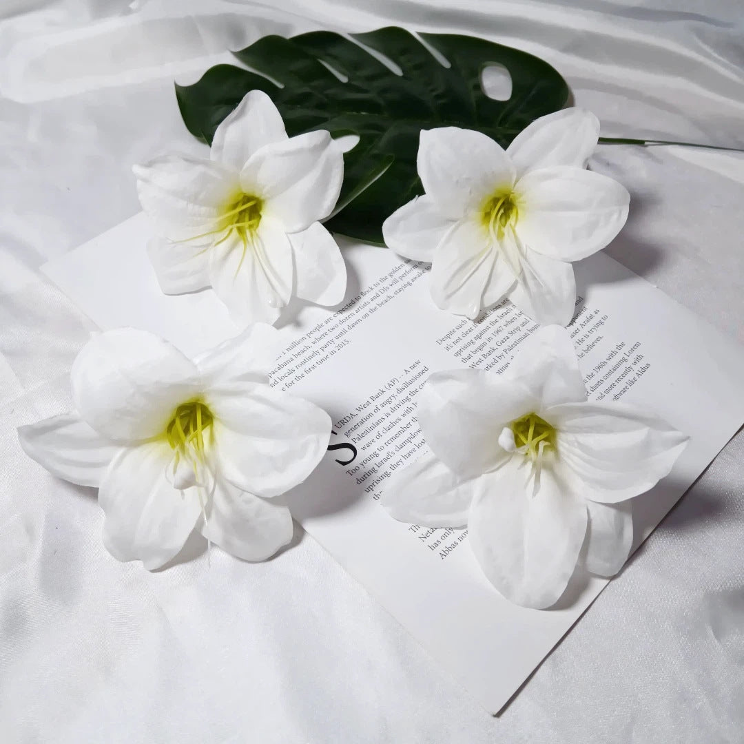Künstliche Lilienblüten, 10 cm Durchmesser, realistische Optik, ideal für Hochzeiten, DIY Dekorationen, Blumenarrangements, Tischdekoration