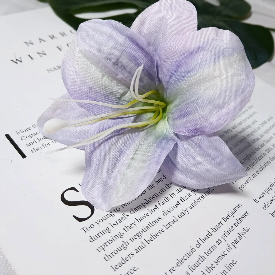 Künstliche Lilienblüten, 10 cm Durchmesser, realistische Optik, ideal für Hochzeiten, DIY Dekorationen, Blumenarrangements, Tischdekoration