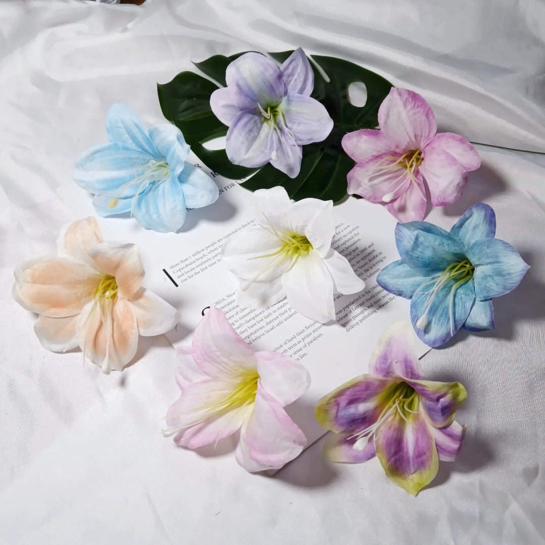 Künstliche Lilienblüten, 10 cm Durchmesser, realistische Optik, ideal für Hochzeiten, DIY Dekorationen, Blumenarrangements, Tischdekoration