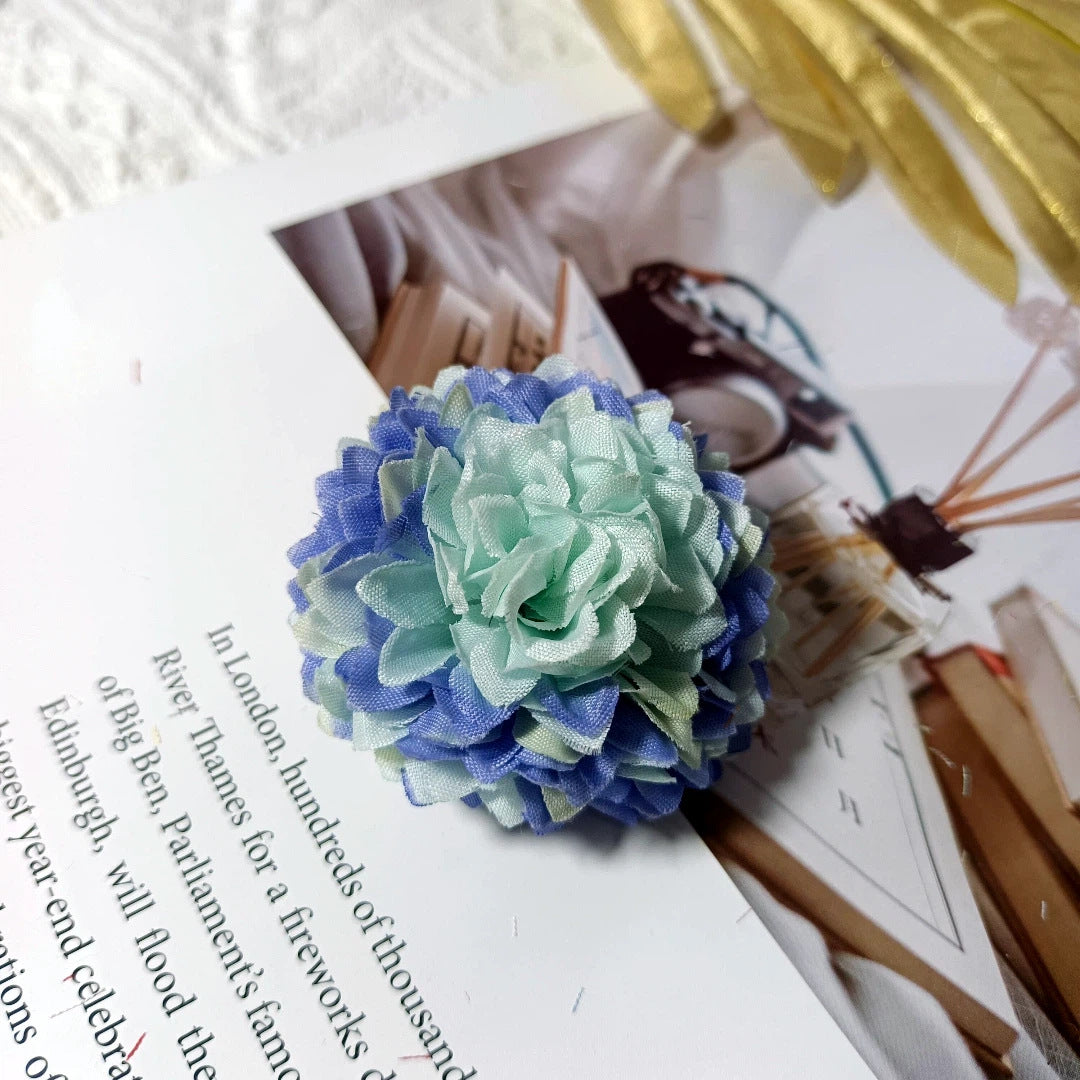 Echte-Look Kissen-Chrysanthemen, 5 cm Durchmesser, ideal für Hochzeiten, DIY-Haaraccessoires, Dekoration, langlebig und pflegeleicht