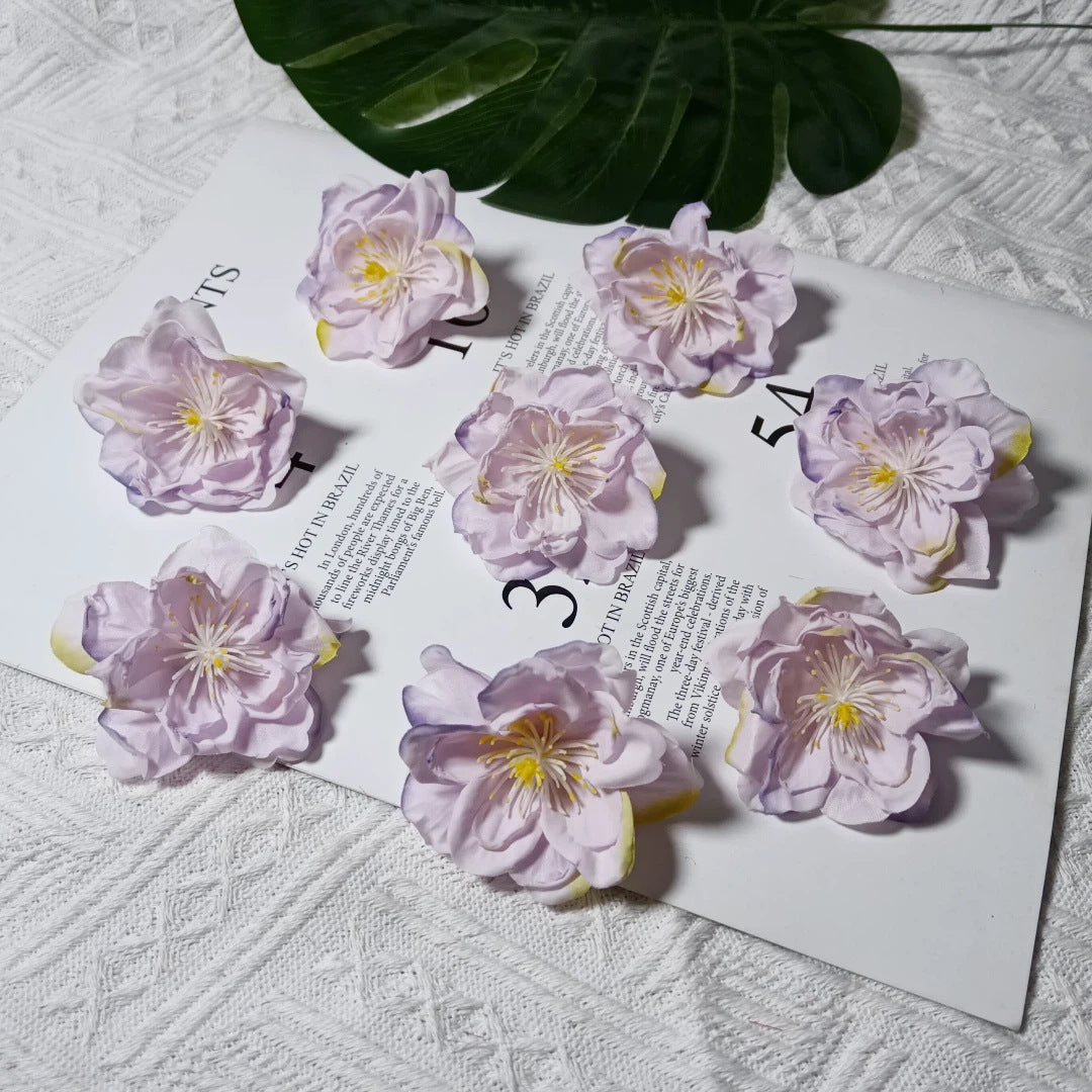 Künstliche Teekamelie Blüte, 6,5 cm Durchmesser, realistisch, für Hochzeiten, DIY-Bastelprojekte, Dekoration für Cafés und Geschäfte