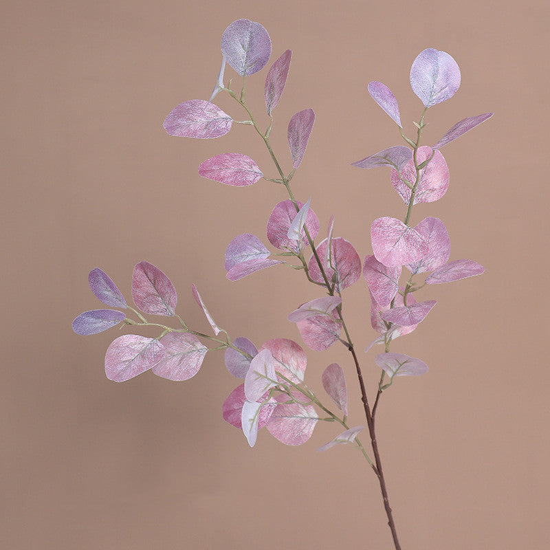 Eukalyptuszweig Herbst 85 cm, Täuschend Echter Kunstzweig, Real-Touch Deko für Vase, Hochzeit & Floristik, Silberdollar-Eukalyptus