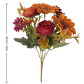 Künstliche Sonnenblume und Pfingstrose, 30 cm, täuschend echt, für Hochzeiten, Dekoration, Inneneinrichtung, langlebig, pflegeleicht