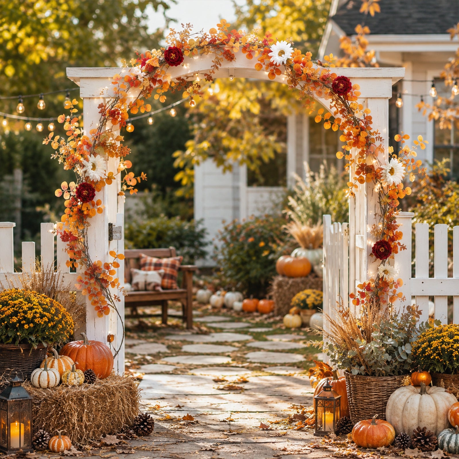 Ahorngirlande künstlich 200 cm, täuschend echte Herbstblätter-Ranke, langlebige Herbstdeko für Hochzeit, Event & Zuhause, warmes Herbstlaub