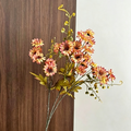 Kunstblumen Wilde Gänseblümchen, 70 cm Stiel in Herbstfarben, Täuschend Echt, für Vase, Hochzeit, Floristik & Gewerbe
