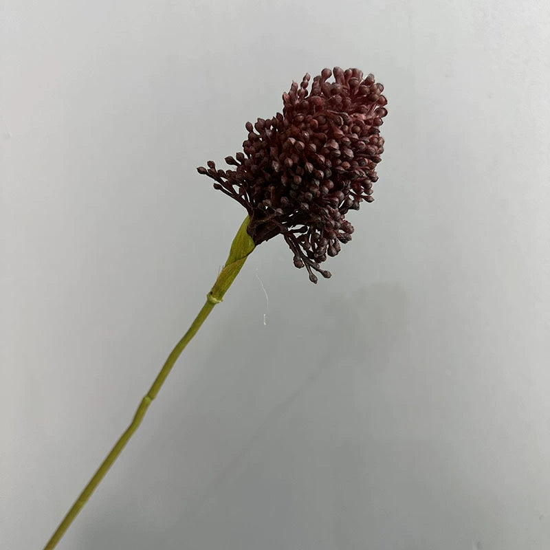 Künstlicher Allium Stiel 64 cm, Realistischer Zierlauch Dekozweig, Hochwertige Kunstblume für Vase, Hochzeit & Floristik, Langlebige Deko