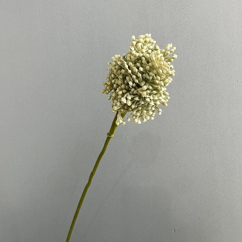 Künstlicher Allium Stiel 64 cm, Realistischer Zierlauch Dekozweig, Hochwertige Kunstblume für Vase, Hochzeit & Floristik, Langlebige Deko