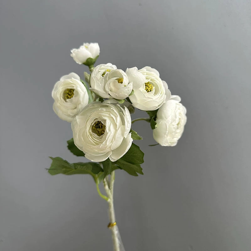 Künstliche 7-Kopf Camellia Blume, 47 cm, realistisch, in 8 Farben, ideal für Hochzeiten, Veranstaltungen, Café-Dekoration, langlebig, pflegeleicht