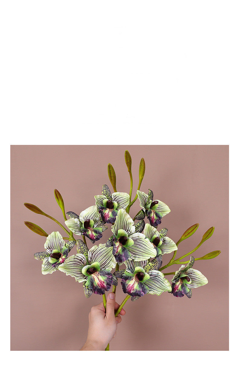 Hochwertige künstliche Orchidee, 52 cm, realistische Nachahmung, perfekt für Hochzeiten, Dekoration und Fotorequisiten