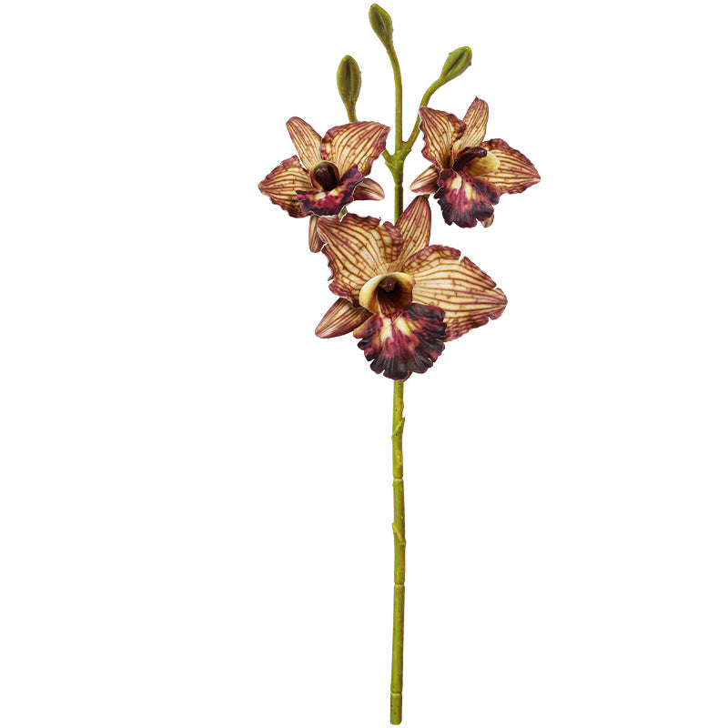 Hochwertige künstliche Orchidee, 52 cm, realistische Nachahmung, perfekt für Hochzeiten, Dekoration und Fotorequisiten