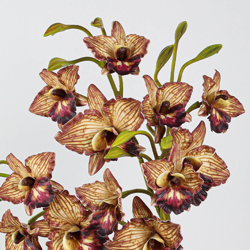 Hochwertige künstliche Orchidee, 52 cm, realistische Nachahmung, perfekt für Hochzeiten, Dekoration und Fotorequisiten