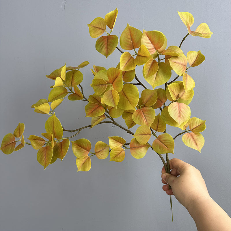 Künstliche Bougainvillea-Blätter, 48cm, realistisch, herbstlich, ideal für Hochzeiten, Dekoration, Innenräume