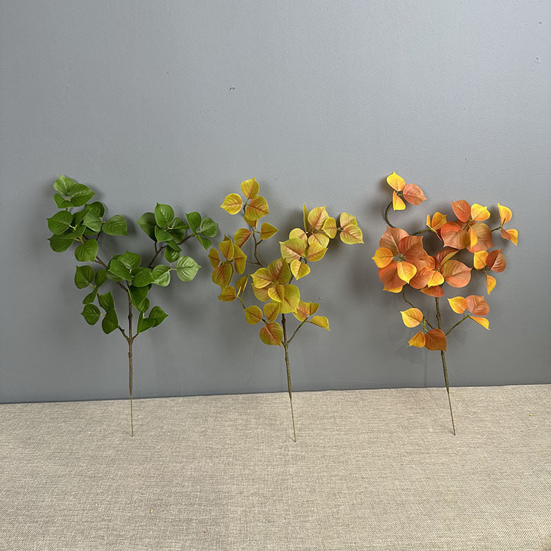 Künstliche Bougainvillea-Blätter, 48cm, realistisch, herbstlich, ideal für Hochzeiten, Dekoration, Innenräume