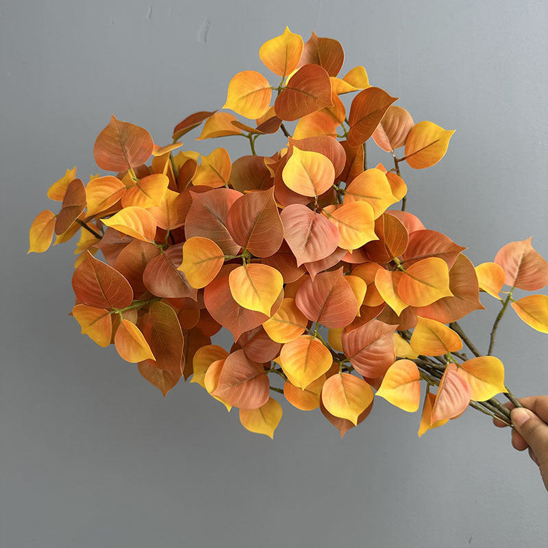 Künstliche Bougainvillea-Blätter, 48cm, realistisch, herbstlich, ideal für Hochzeiten, Dekoration, Innenräume