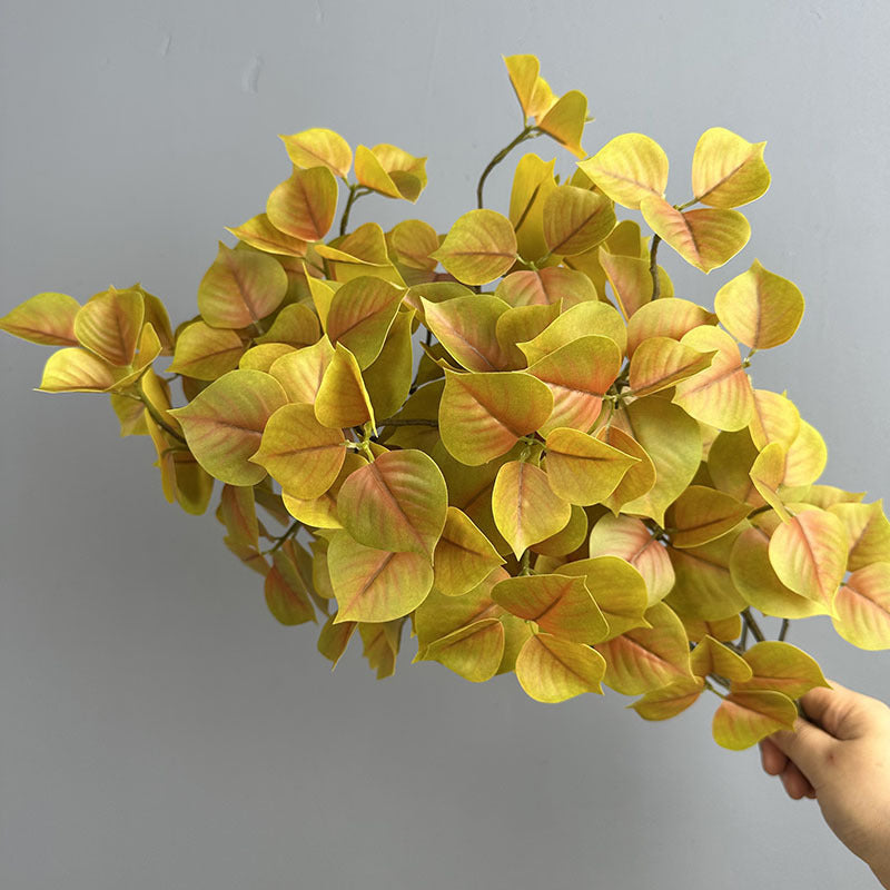 Künstliche Bougainvillea-Blätter, 48cm, realistisch, herbstlich, ideal für Hochzeiten, Dekoration, Innenräume