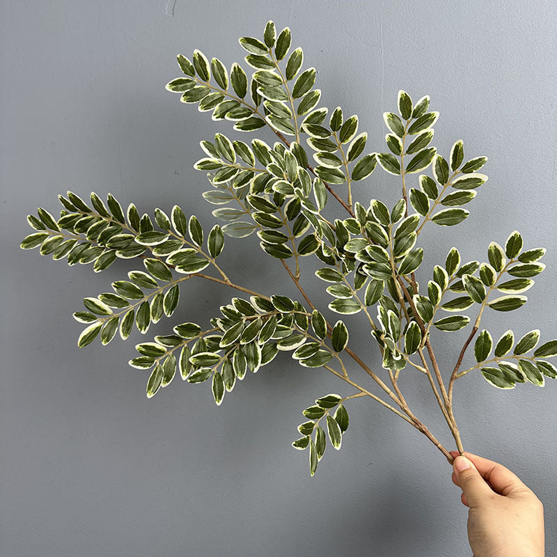 Künstliche Datteln Blätter 59 cm, realistisch, perfekt für Hochzeiten, Innendekoration, Cafés, 2er Set
