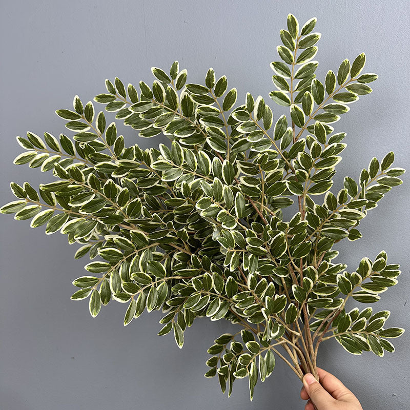 Künstliche Datteln Blätter 59 cm, realistisch, perfekt für Hochzeiten, Innendekoration, Cafés, 2er Set