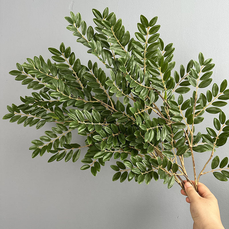Künstliche Datteln Blätter 59 cm, realistisch, perfekt für Hochzeiten, Innendekoration, Cafés, 2er Set