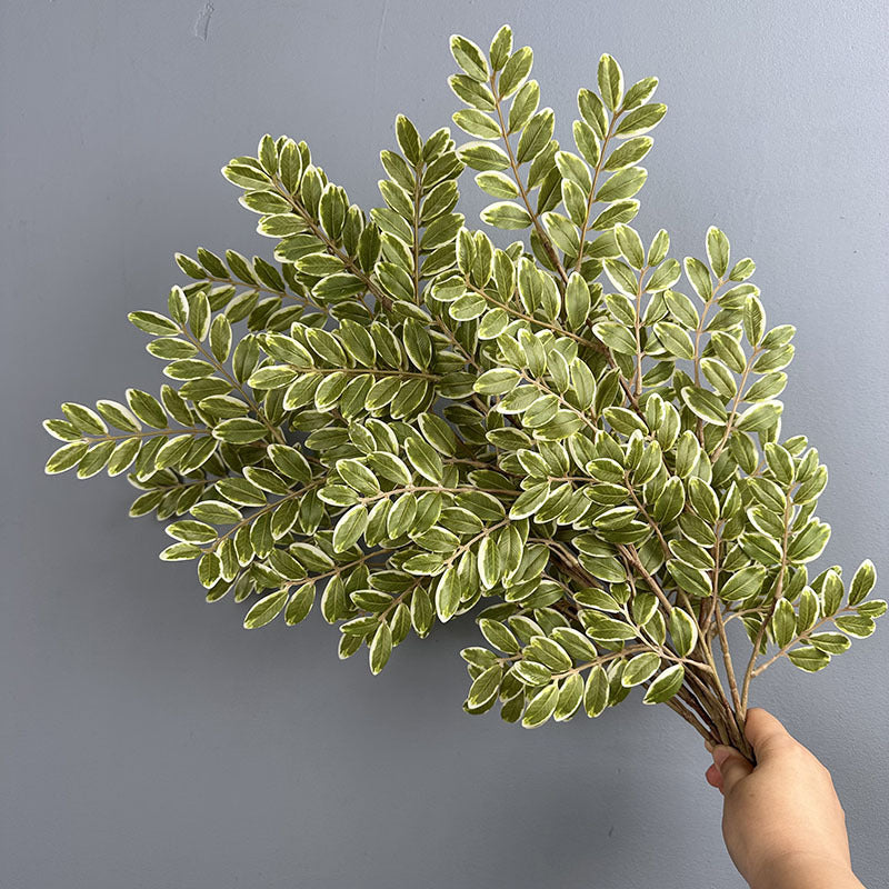 Künstliche Datteln Blätter 59 cm, realistisch, perfekt für Hochzeiten, Innendekoration, Cafés, 2er Set