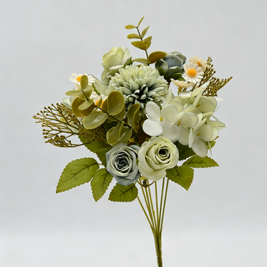 Künstlicher Blumenstrauß, 30 cm, realistisch, bunt, perfekt für Hochzeiten, Garten, Innendekoration, Café, Hotel