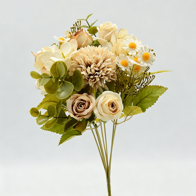 Künstlicher Blumenstrauß, 30 cm, realistisch, bunt, perfekt für Hochzeiten, Garten, Innendekoration, Café, Hotel