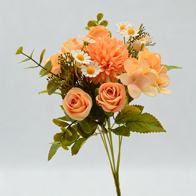 Künstlicher Blumenstrauß, 30 cm, realistisch, bunt, perfekt für Hochzeiten, Garten, Innendekoration, Café, Hotel