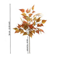 Künstlicher Ahornzweig 56 cm, Naturgetreue Ahornblätter in Herbstfarben, Dekozweig für Vase, Floristik, Hochzeit & Herbstdeko