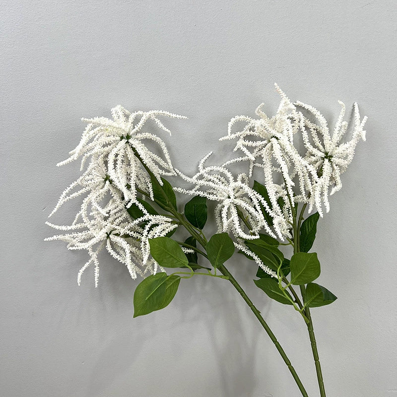 Künstliche Glyzinienfrüchte, 55 cm, Echtes Tastgefühl, Grün/Weiß, Hochzeitsdeko, Blumenarrangements, Innenraumgestaltung