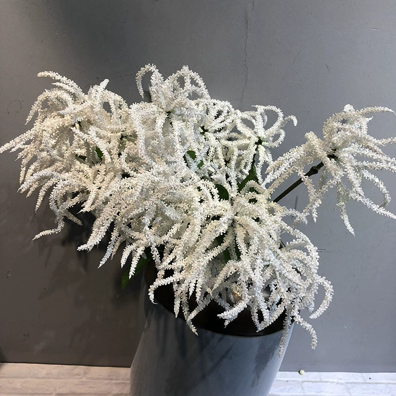 Künstliche Glyzinienfrüchte, 55 cm, Echtes Tastgefühl, Grün/Weiß, Hochzeitsdeko, Blumenarrangements, Innenraumgestaltung