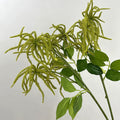 Künstliche Glyzinienfrüchte, 55 cm, Echtes Tastgefühl, Grün/Weiß, Hochzeitsdeko, Blumenarrangements, Innenraumgestaltung
