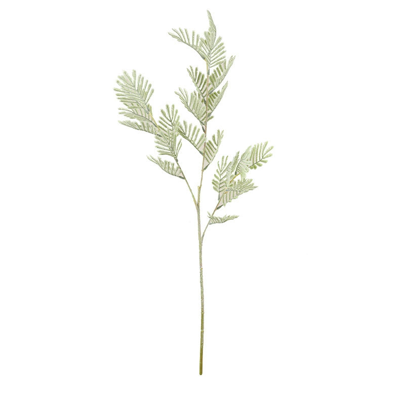 75 cm hohe, realistische Mimose, graugrün, perfekte Dekoration für Hochzeiten, Cafés, Einzelhandel, pflegeleicht, langlebig, allergiefrei