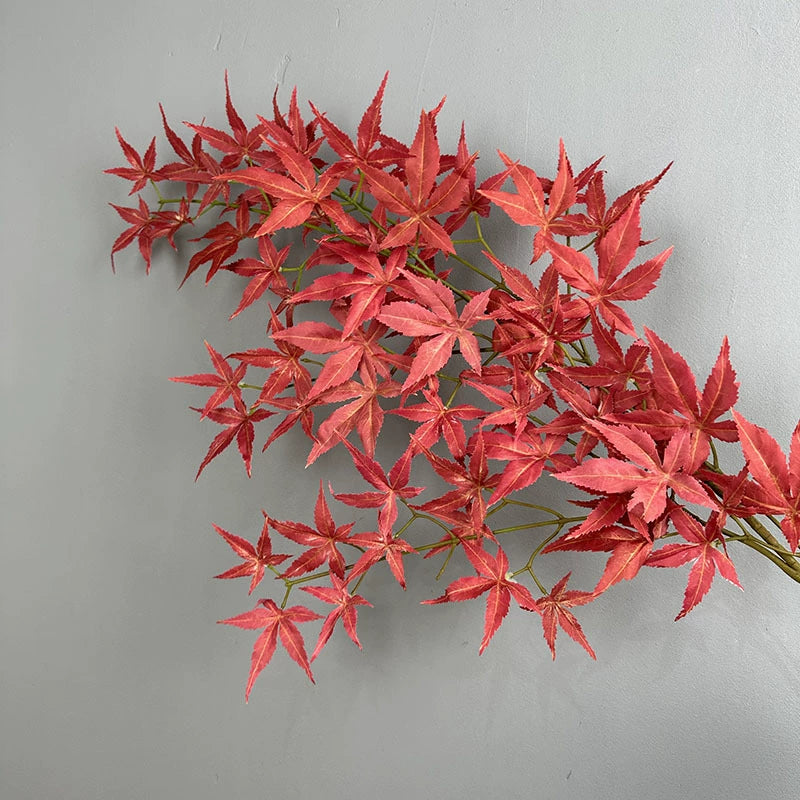 Künstliche Herbstblätter, 110 cm, realistische Farbvarianten, perfekt für Hochzeiten, Innendekoration, Cafés, Gräber