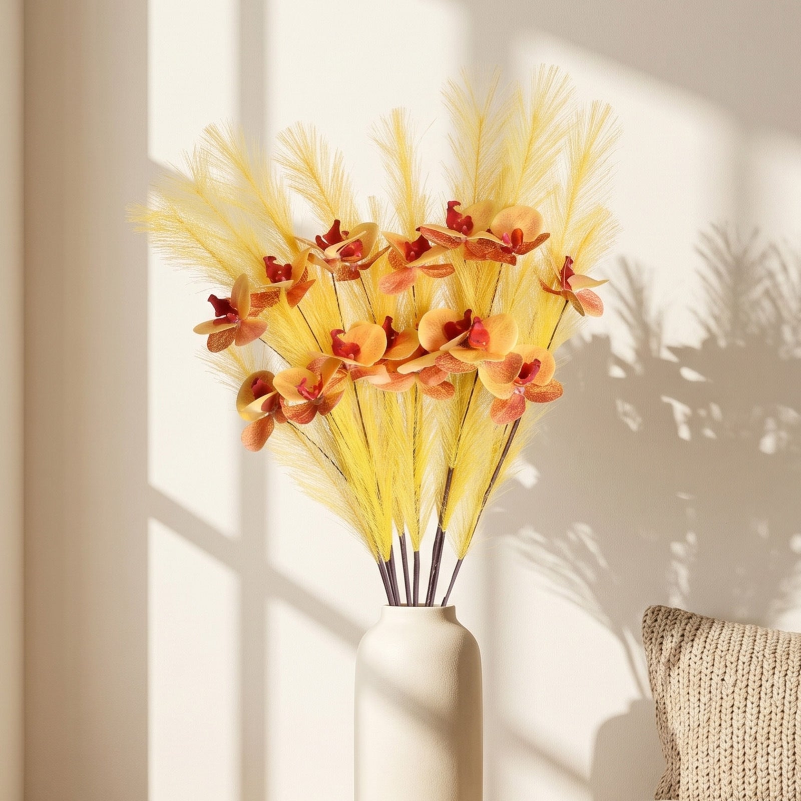 72cm Kunstseide Phalaenopsis Orchidee, 5 Stück, Real-Touch, Hochzeitsdekoration, Innendekor, Hotelgestaltung