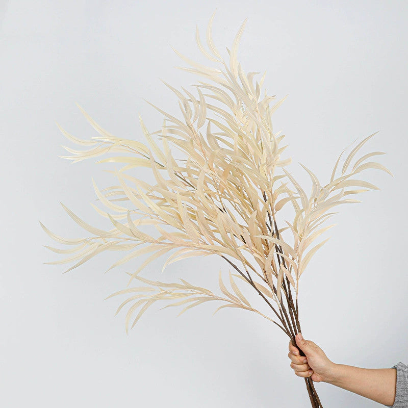 Künstliche Eukalyptusblätter, 110 cm lang, Kunststoff, realistisch für Hochzeiten, Wohnkultur, Geschäftsdékor, Brautstrauß, Floristik, saisonale Dekoration