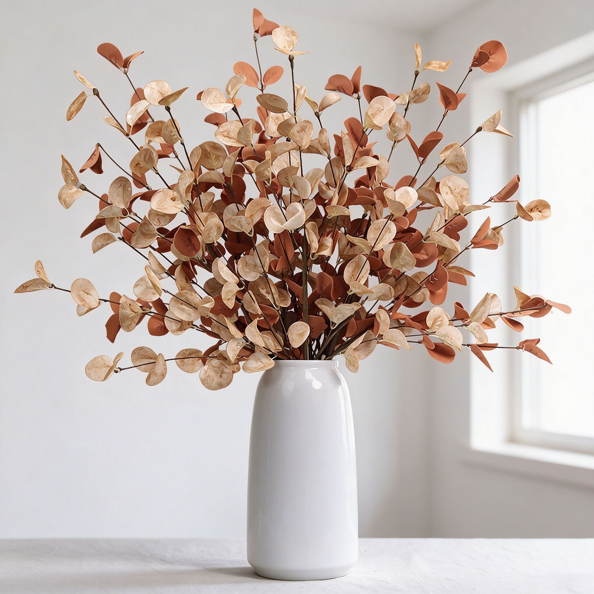 Eukalyptusblätter, 58cm, Kunstmaterial, modern, ideal für Hochzeiten, Wohnaccessoires, Café-Dekoration