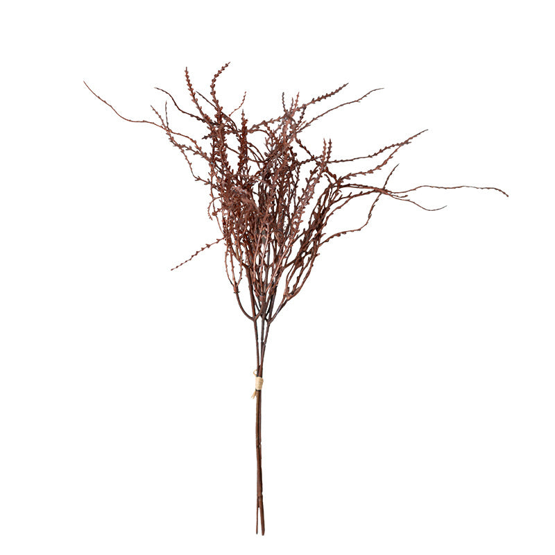 Künstliche Herbstblumenstrauß mit Korallenmoos, 45cm, Kunststoff, ideal für Hochzeiten, Innendekoration, Veranstaltungen
