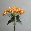26cm Tangerine Peach Kunstblumenstrauß, Seide, Herbstdeko, Hochzeit, Innenraum, Café, Einzelhandel