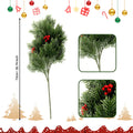 Künstlicher Weihnachtsbaum-Zweig, 73 cm, Kunststoff, realistisch, ideal für Festdekoration, Heimdekoration, Hochzeiten, Cafés